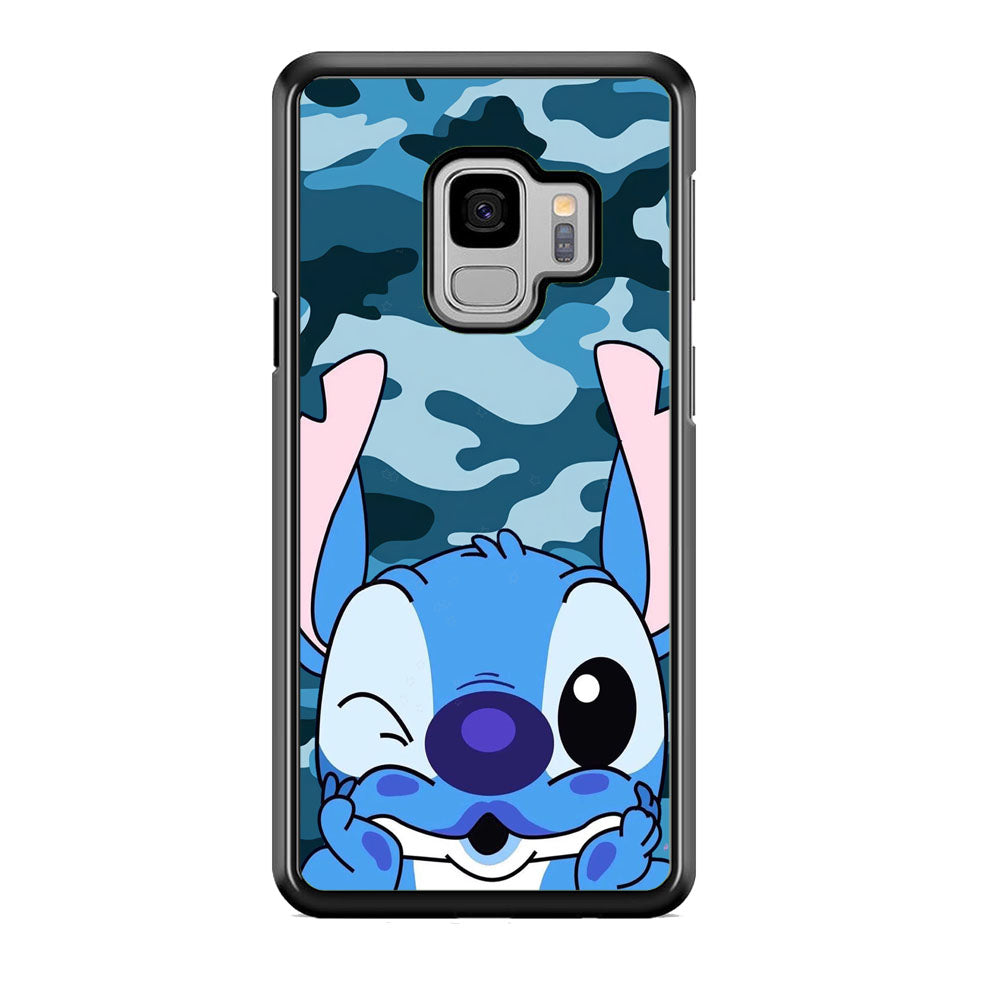 Stitch Blue in Camouflage Samsung Galaxy S9 Case