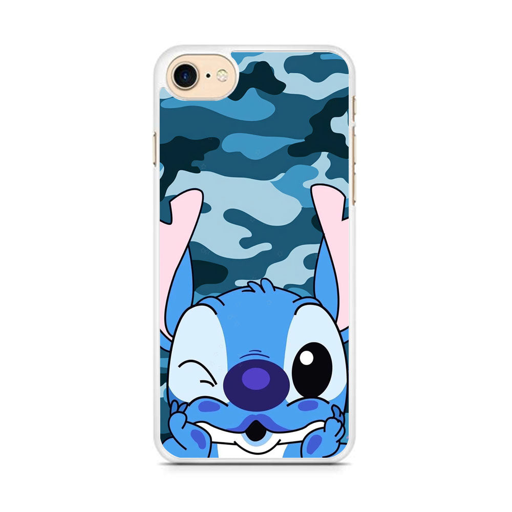 Stitch Blue in Camouflage iPhone 7 Case