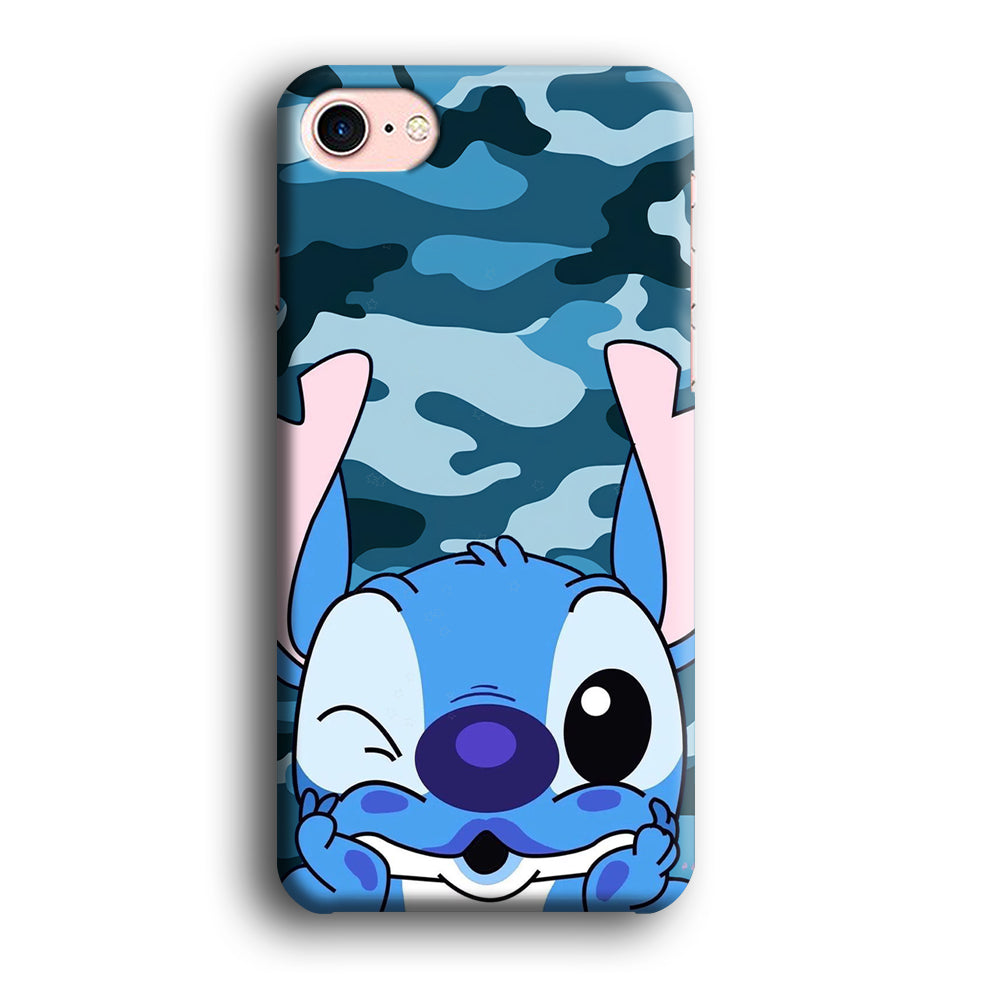 Stitch Blue in Camouflage iPhone 7 Case