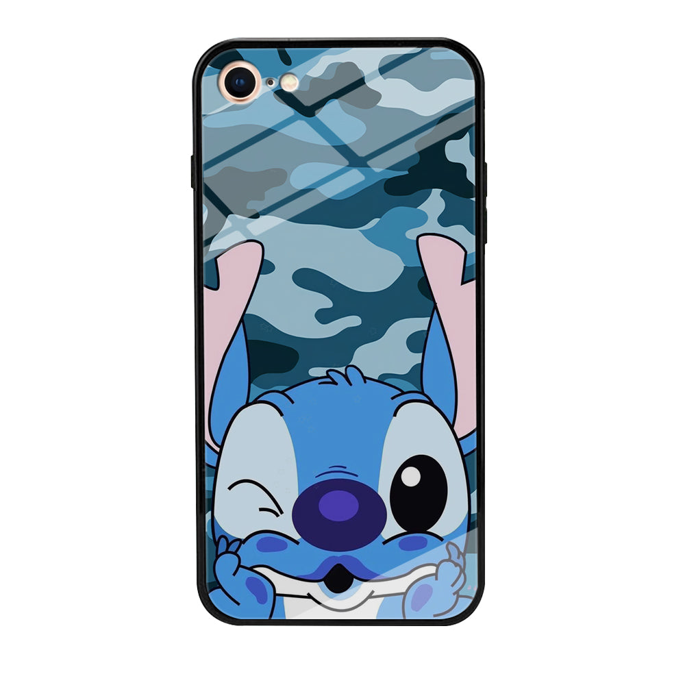 Stitch Blue in Camouflage iPhone 7 Case