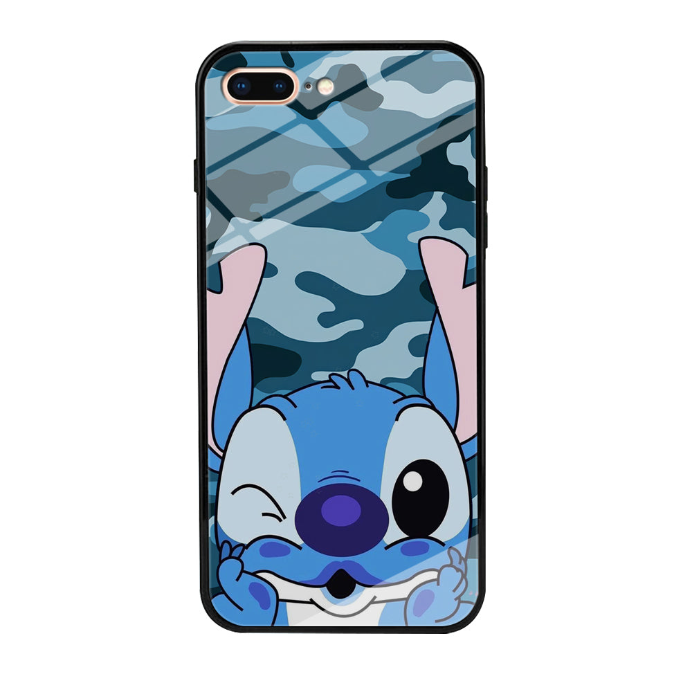 Stitch Blue in Camouflage iPhone 7 Plus Case