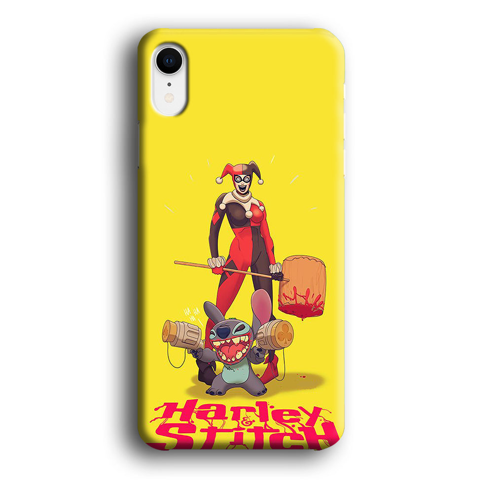 Stitch Harley Stitch Meme iPhone XR Case