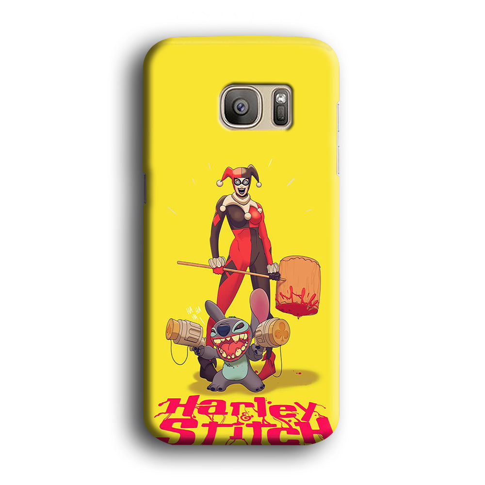 Stitch Harley Stitch Meme Samsung Galaxy S7 Case