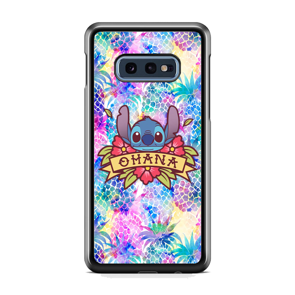 Stitch Ohana on Summer Samsung Galaxy S10E Case
