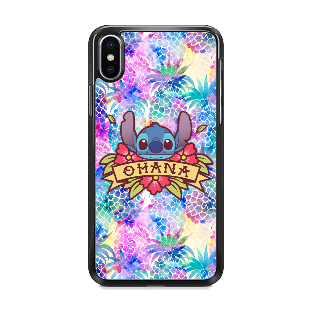 Stitch Ohana on Summer iPhone XS MAX Case