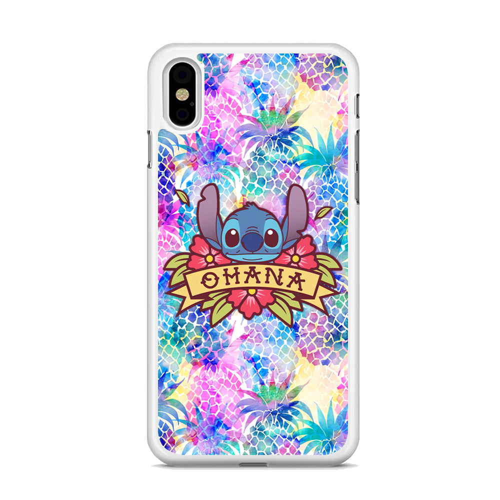 Stitch Ohana on Summer iPhone XS MAX Case