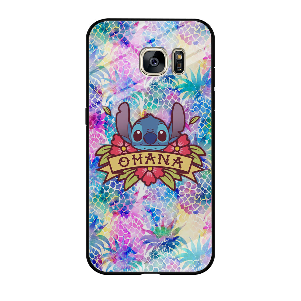 Stitch Ohana on Summer Samsung Galaxy S7 Case
