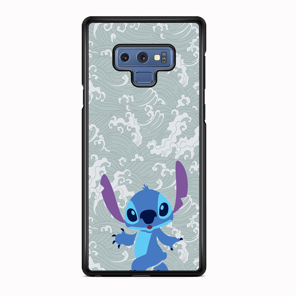 Stitch Walk on The Wave Samsung Galaxy Note 9 Case