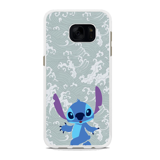 Stitch Walk on The Wave Samsung Galaxy S7 Case