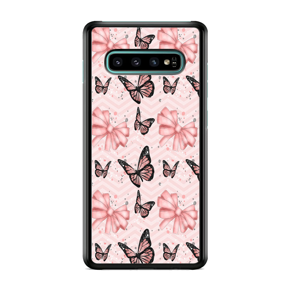 Strip Beauty Butterfly Samsung Galaxy S10 Plus Case
