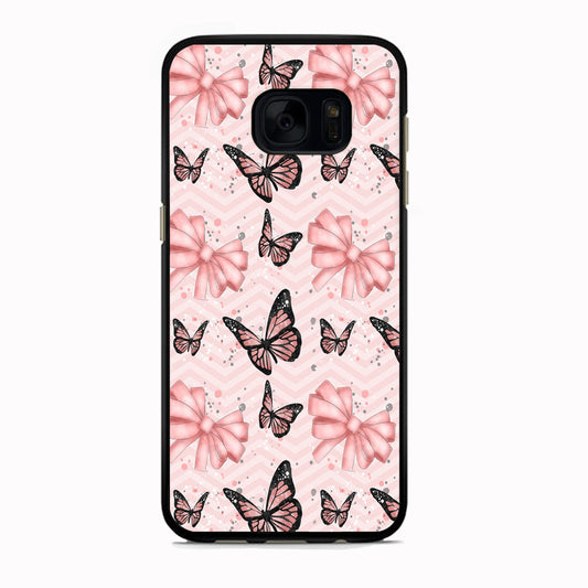 Strip Beauty Butterfly Samsung Galaxy S7 Case