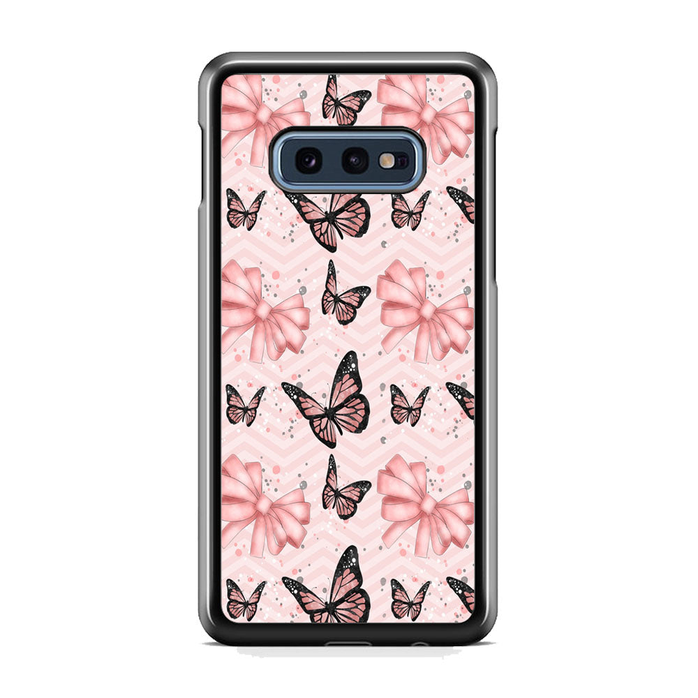 Strip Beauty Butterfly Samsung Galaxy S10E Case