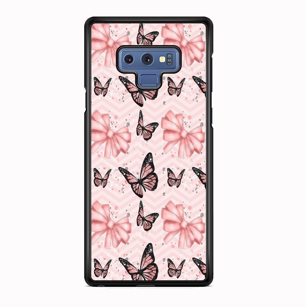 Strip Beauty Butterfly Samsung Galaxy Note 9 Case