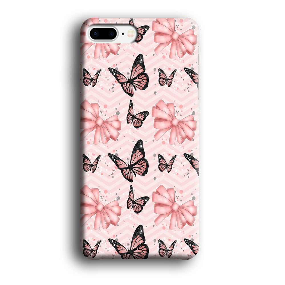 Strip Beauty Butterfly iPhone 8 Plus Case