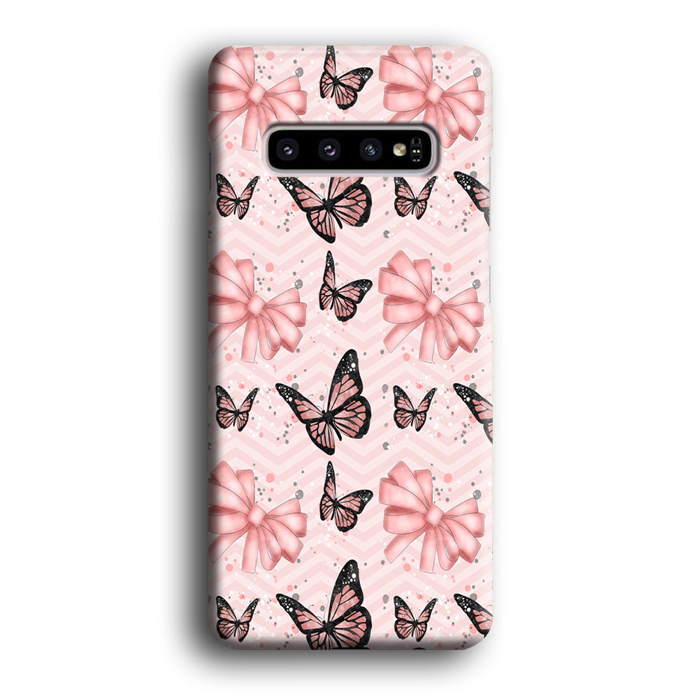 Strip Beauty Butterfly Samsung Galaxy S10 Plus Case