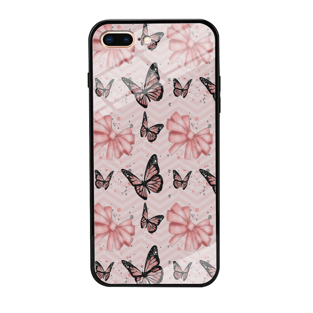Strip Beauty Butterfly iPhone 8 Plus Case