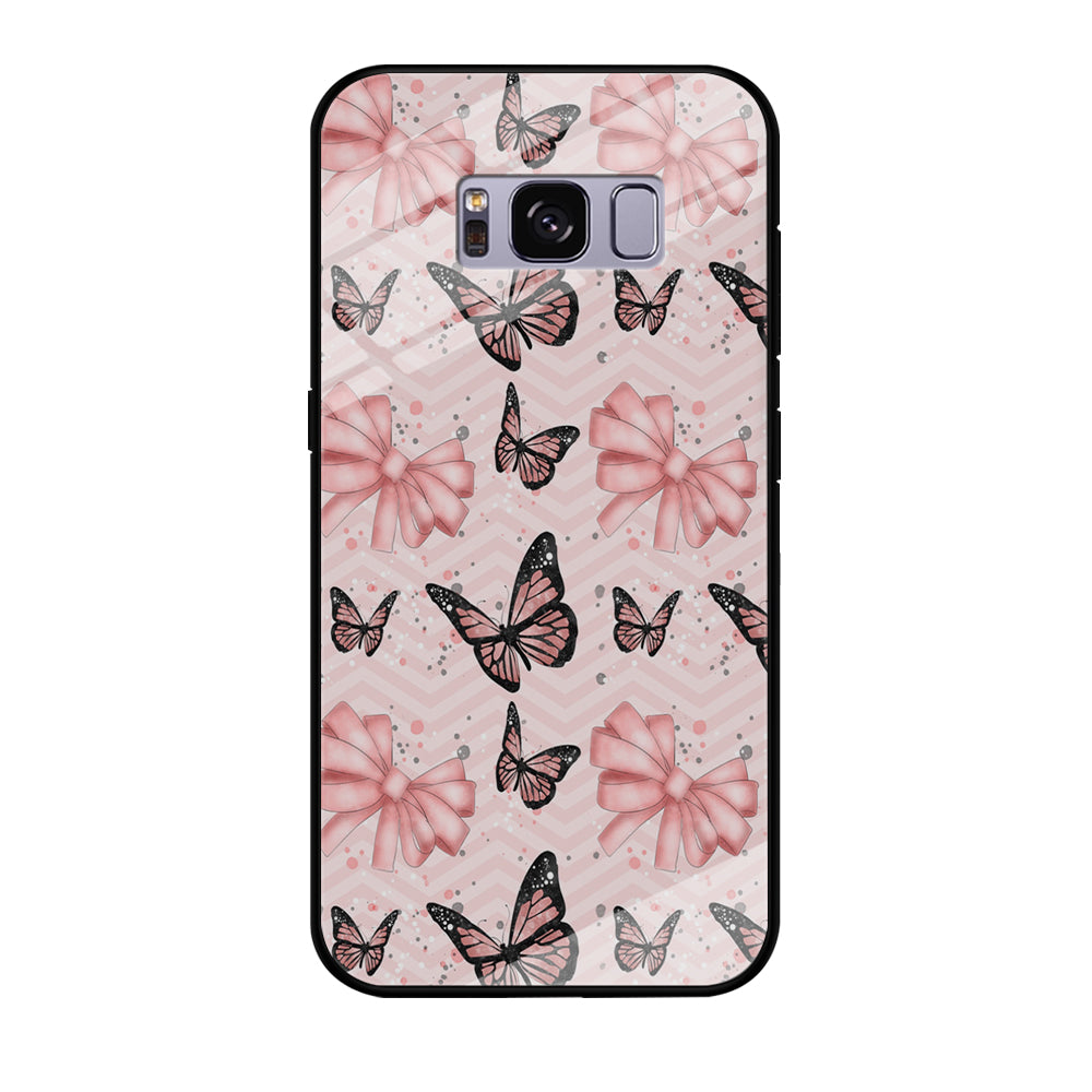 Strip Beauty Butterfly Samsung Galaxy S8 Case