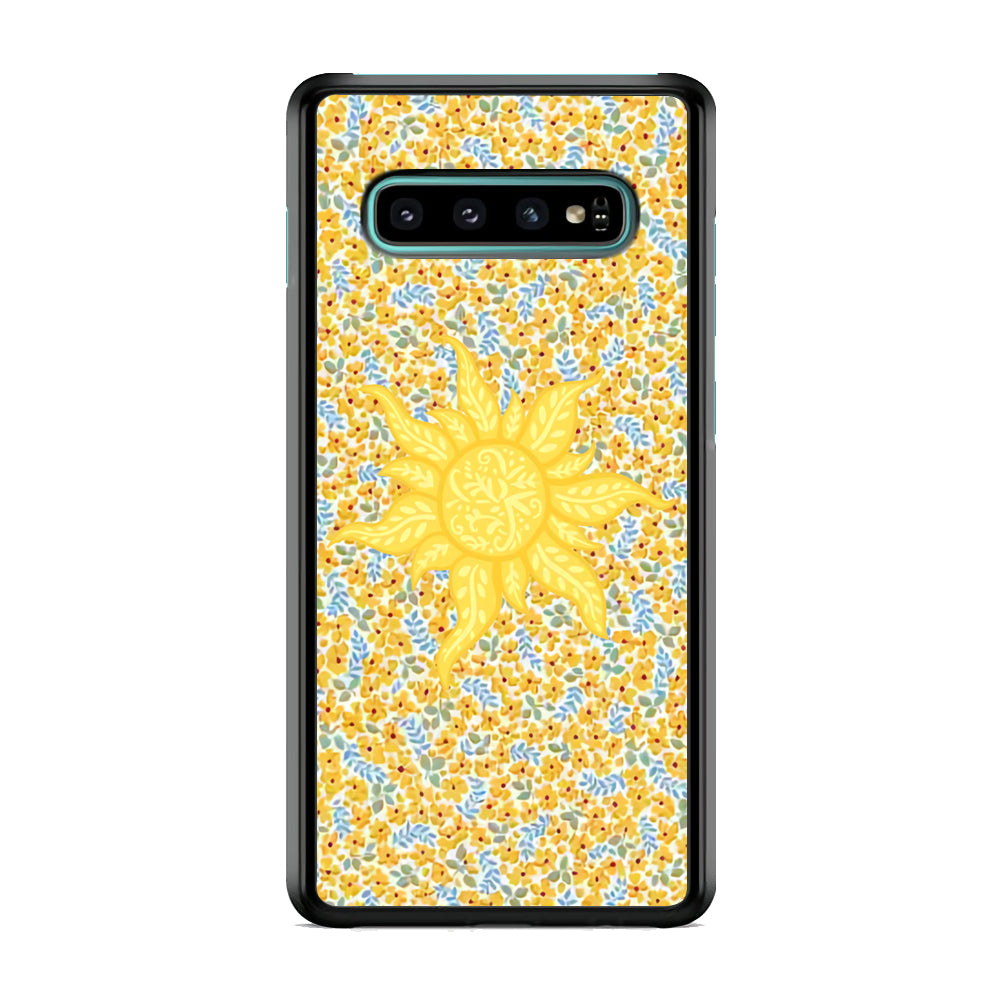 Sun and Yellow Tiny Flower Samsung Galaxy S10 Case