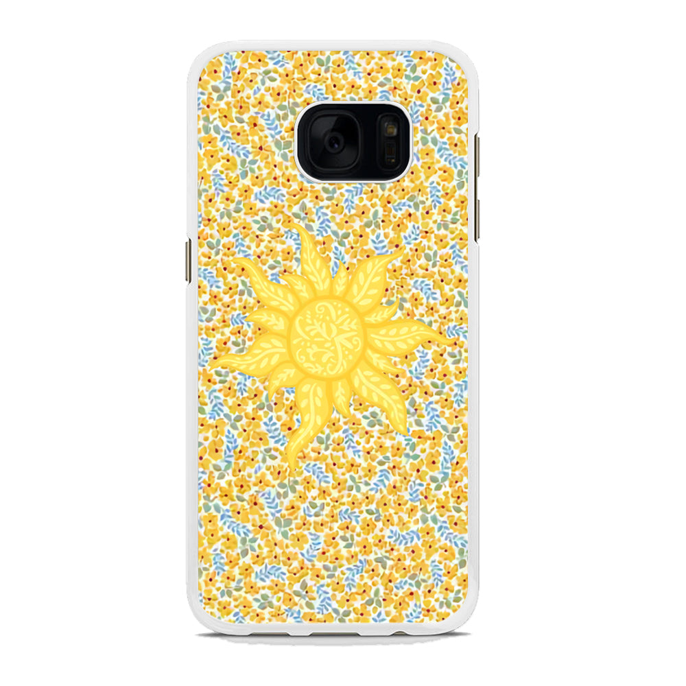 Sun and Yellow Tiny Flower Samsung Galaxy S7 Edge Case
