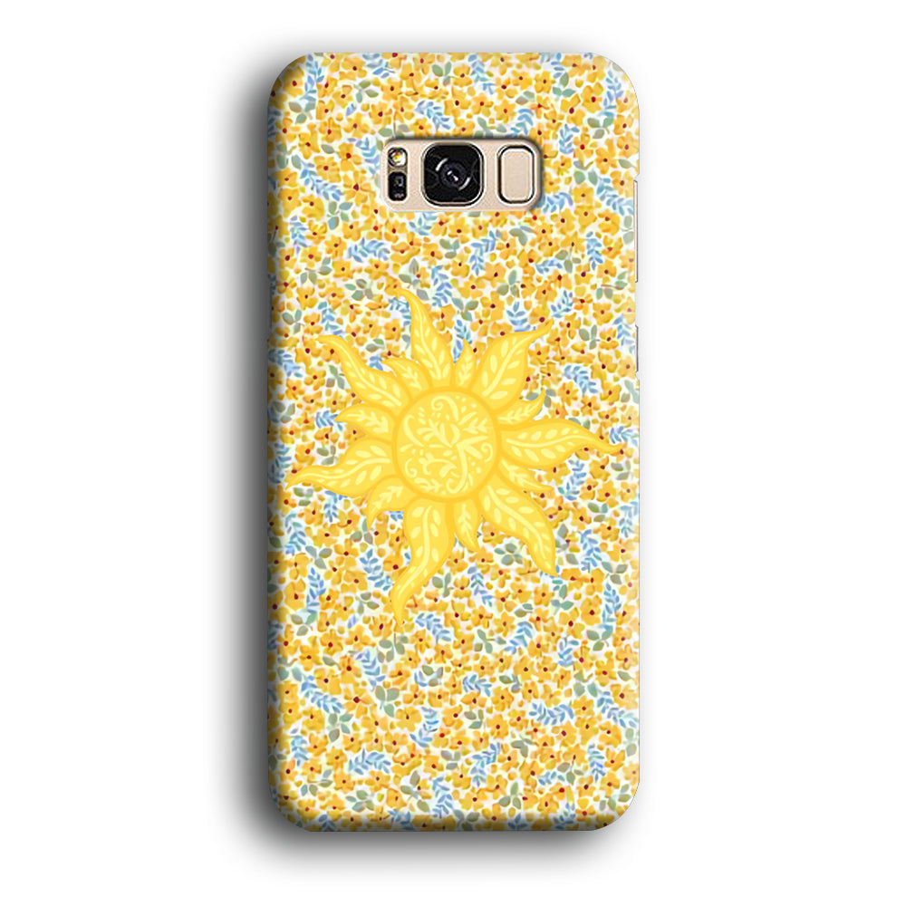 Sun and Yellow Tiny Flower Samsung Galaxy S8 Case