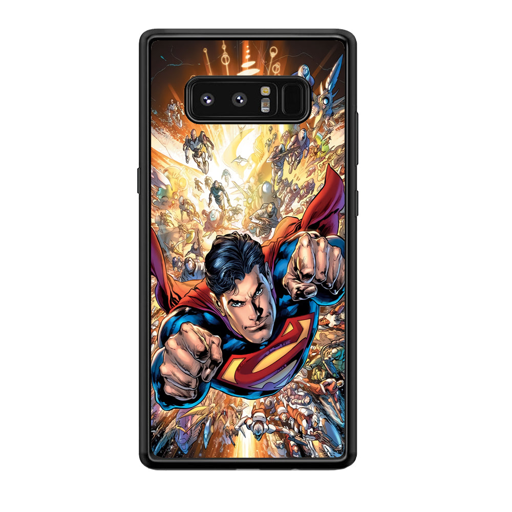 Superman Space Battle Samsung Galaxy Note 8 Case