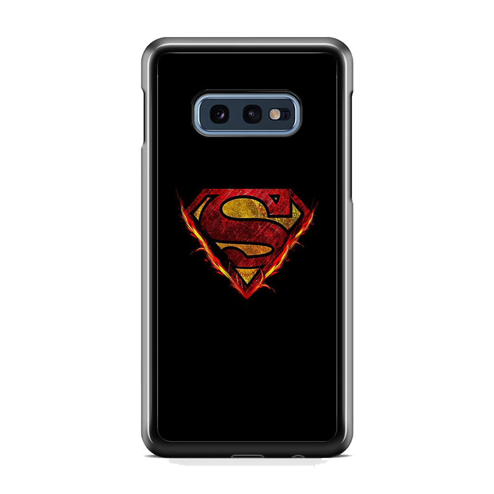 Superman Fire Logo Samsung Galaxy S10E Case