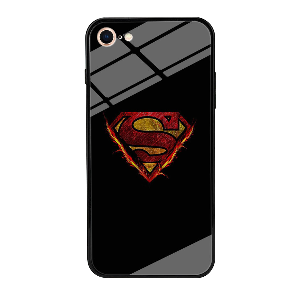 Superman Fire Logo iPhone 8 Case
