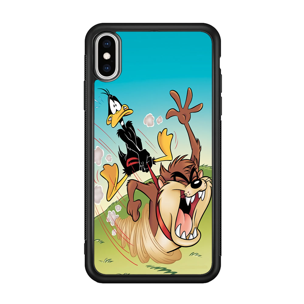 Tasmanian And Daffy Duck iPhone X Case