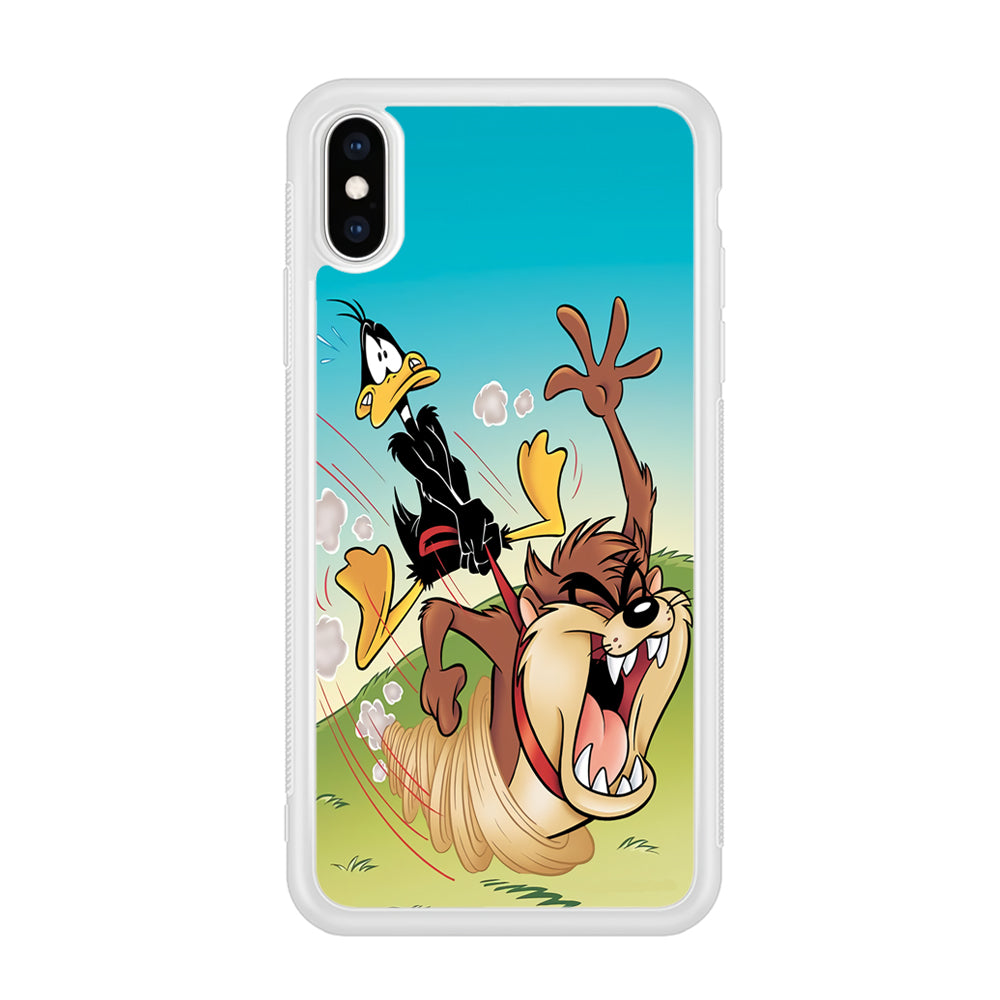 Tasmanian And Daffy Duck iPhone X Case