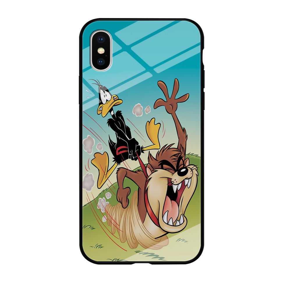 Tasmanian And Daffy Duck iPhone X Case
