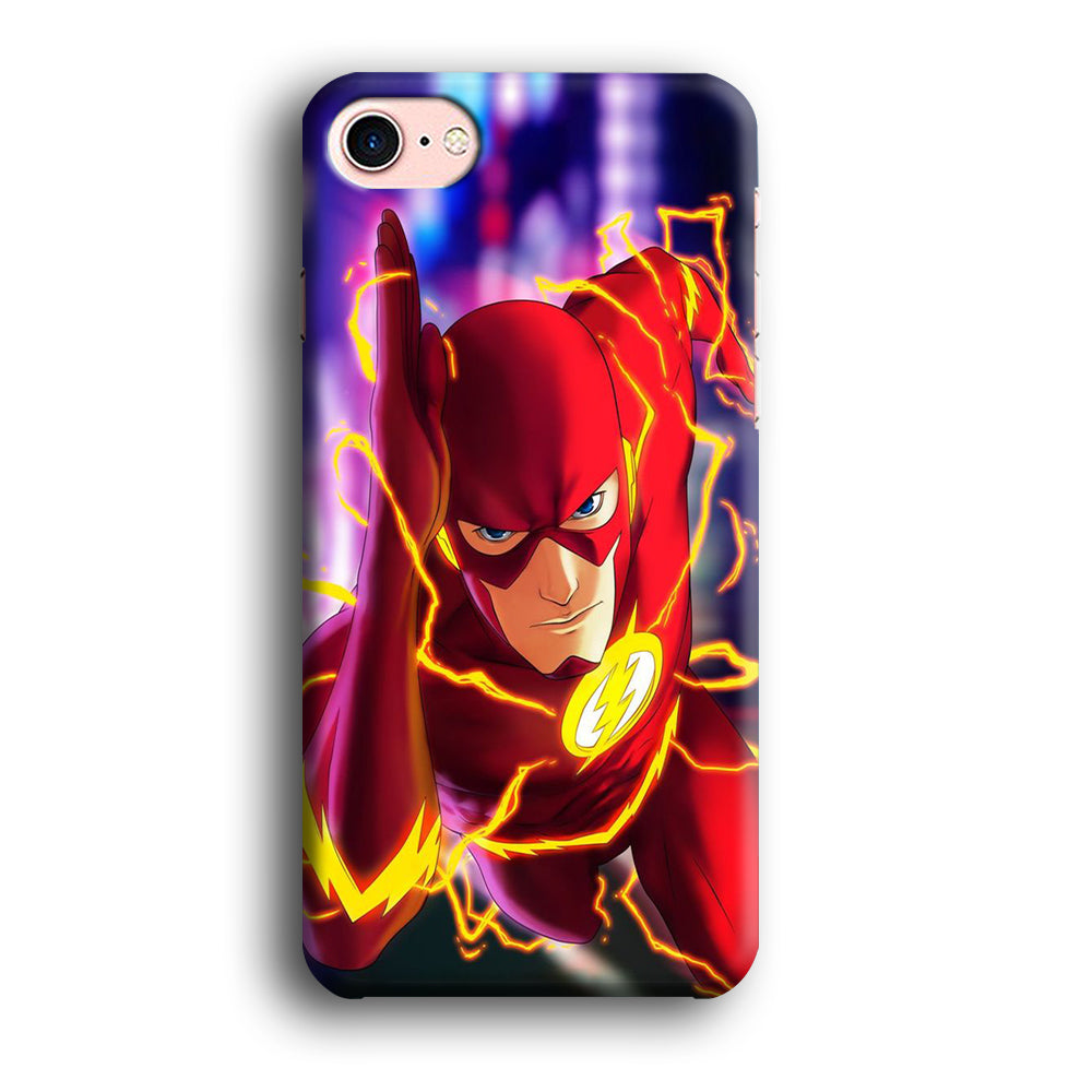 The Flash In Action iPhone 8 Case