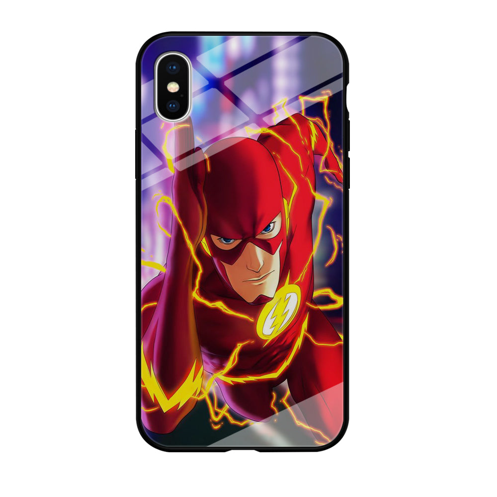 The Flash In Action iPhone X Case