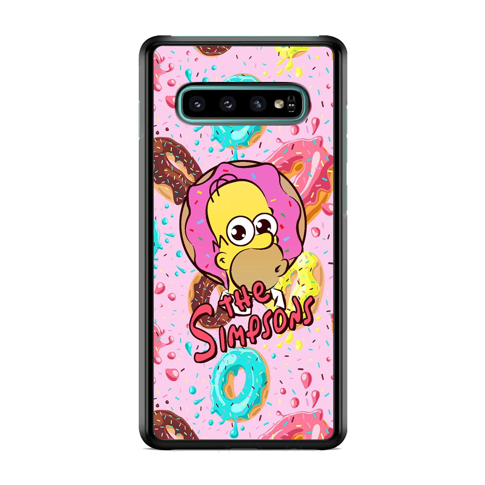The Simpson Donuts Hunter Samsung Galaxy S10 Case