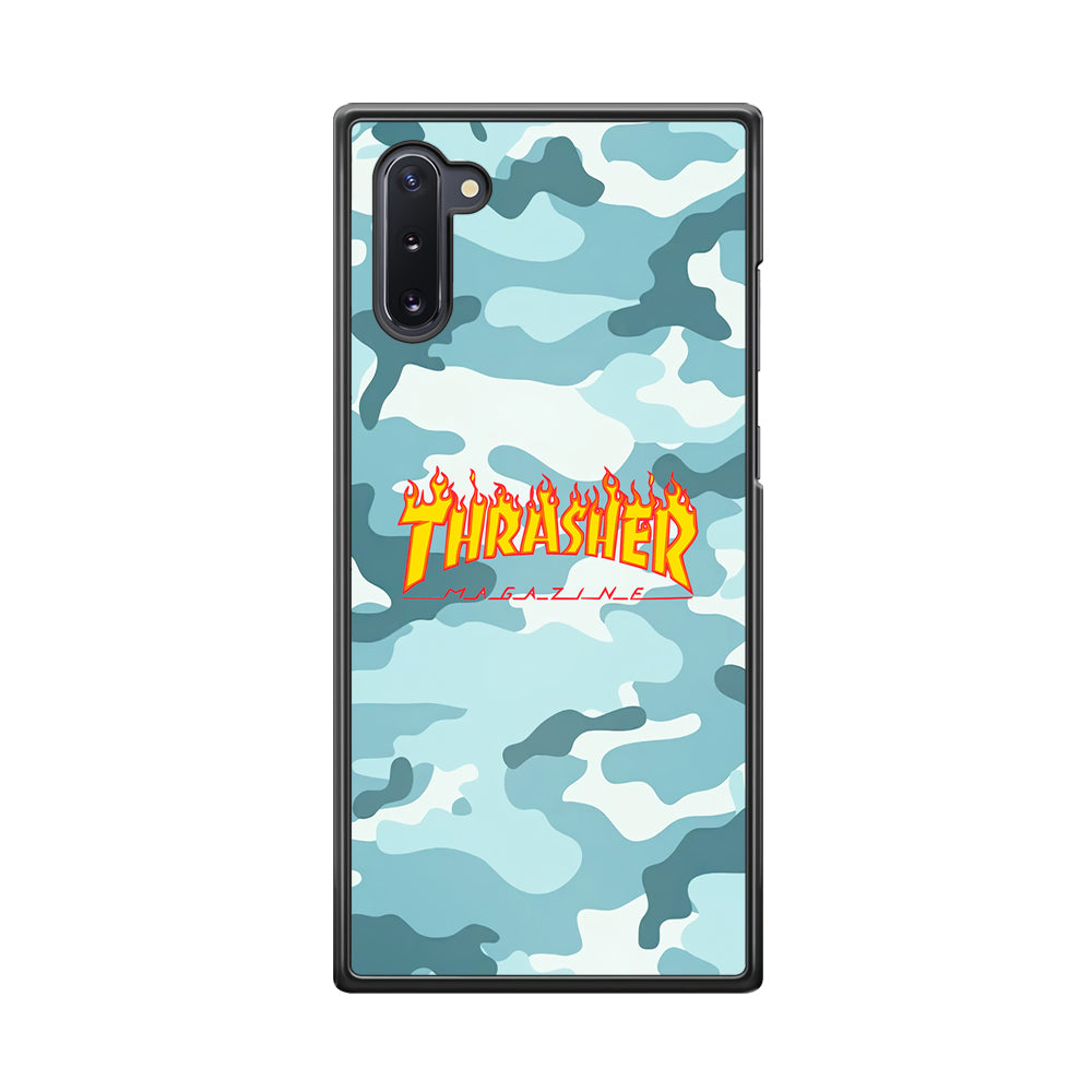 Thrasher Camo Light Blue Samsung Galaxy Note 10 Case - Carneyforia