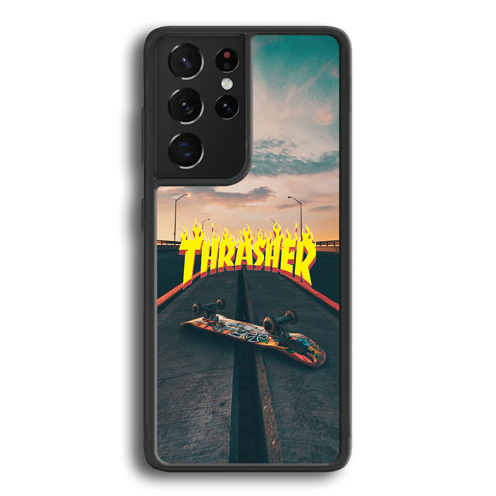 Thrasher Skate View Samsung Galaxy S21 Ultra Case - Carneyforia