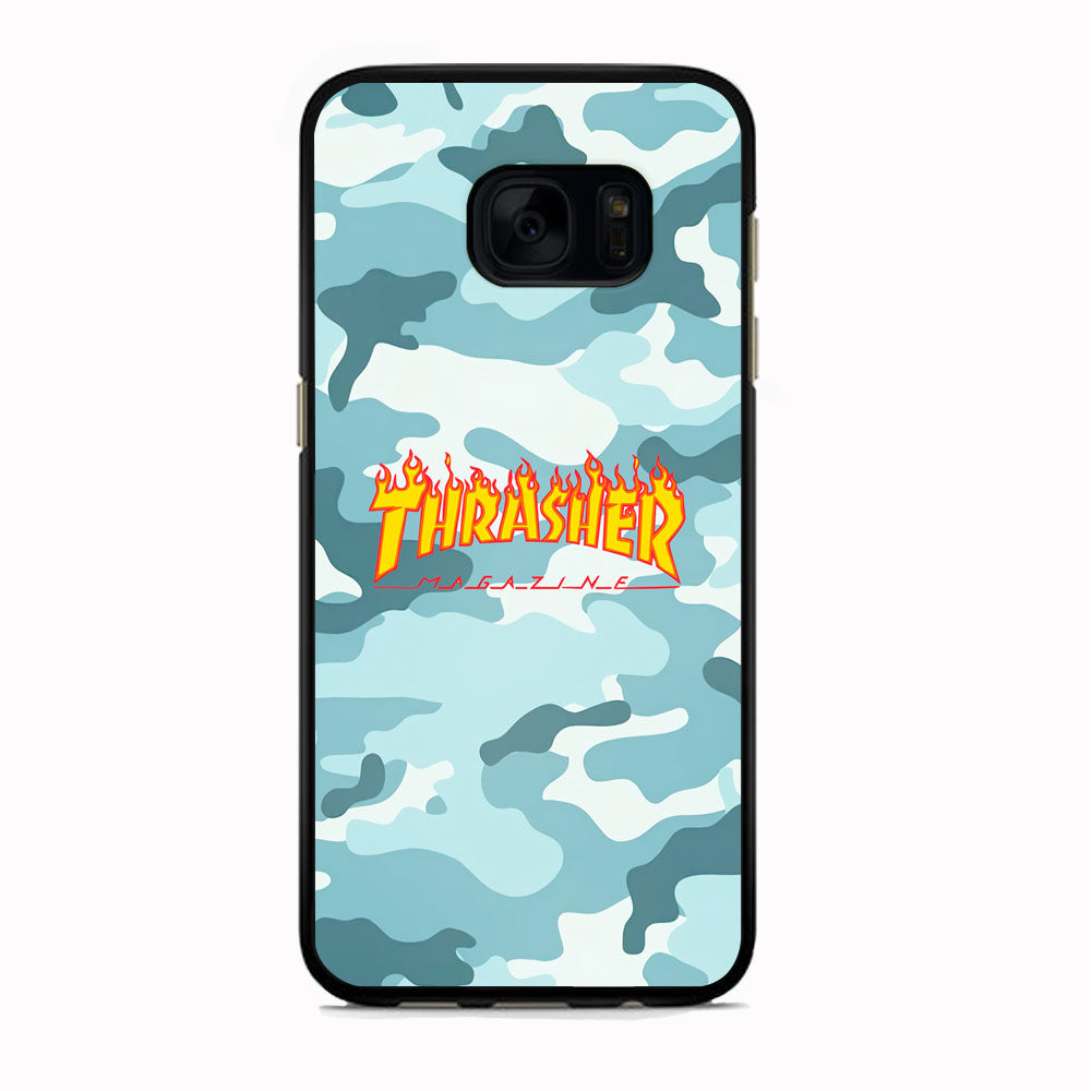Thrasher Camo Light Blue Samsung Galaxy S7 Case - Carneyforia