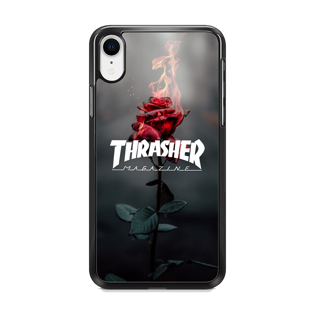 Thrasher Rose Flame iPhone XR Case