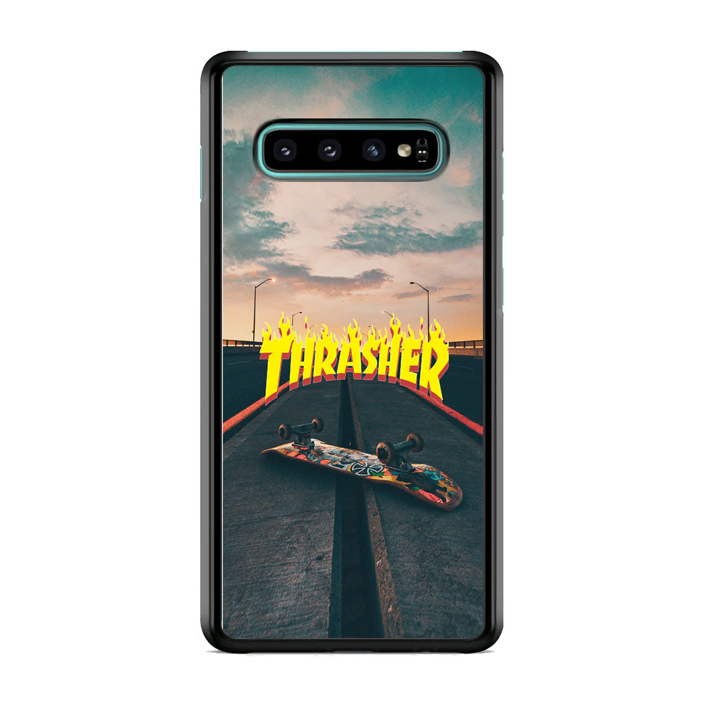 Thrasher Skate View Samsung Galaxy S10 Plus Case - Carneyforia