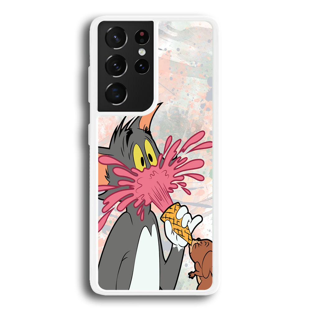 Tom And Jerry Ice Cream Gun Samsung Galaxy S21 Ultra Case