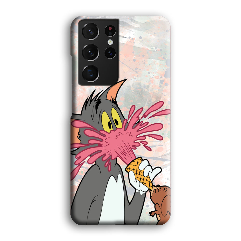 Tom And Jerry Ice Cream Gun Samsung Galaxy S21 Ultra Case
