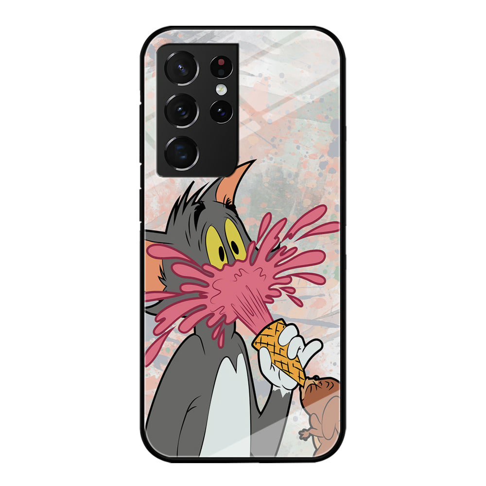 Tom And Jerry Ice Cream Gun Samsung Galaxy S21 Ultra Case