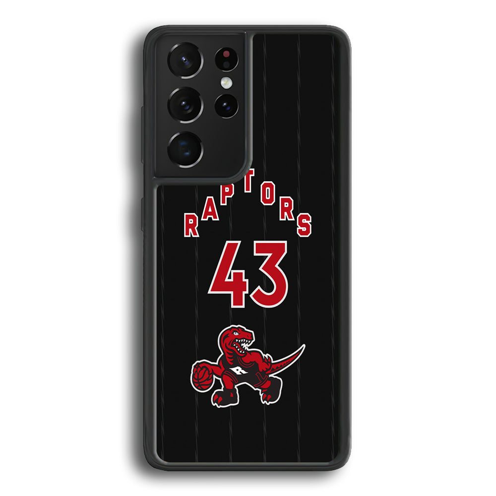 Toronto Raptors on 43 Jersey Samsung Galaxy S21 Ultra Case