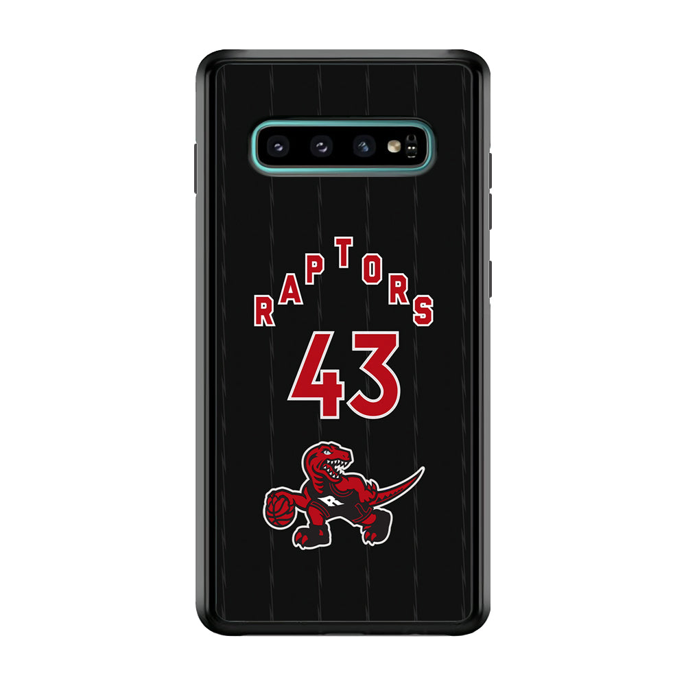 Toronto Raptors on 43 Jersey Samsung Galaxy S10 Case