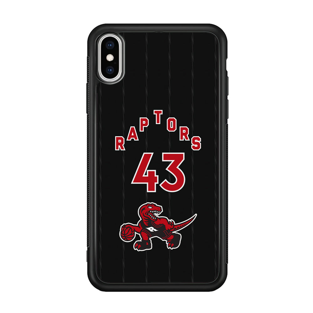Toronto Raptors on 43 Jersey iPhone XS Case