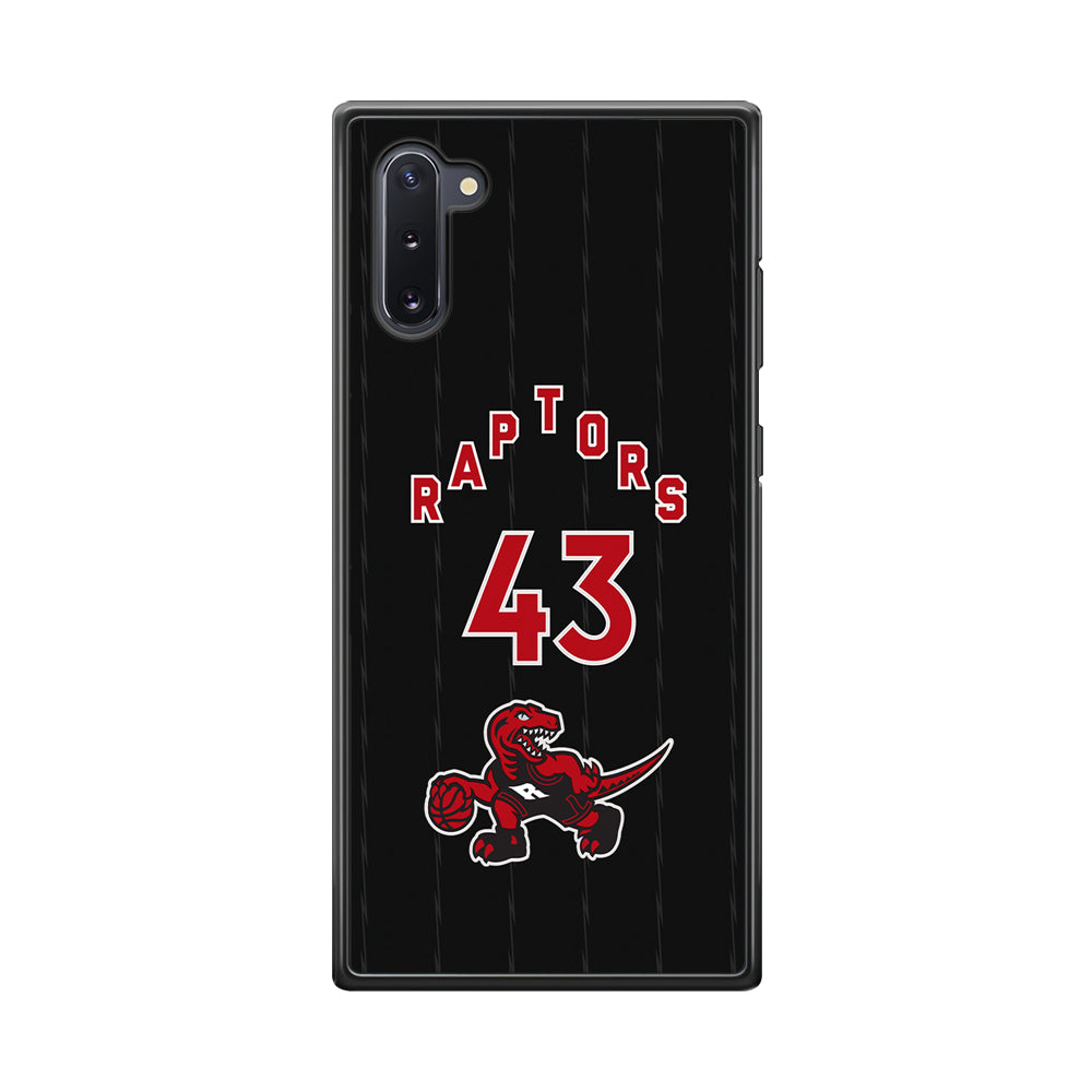 Toronto Raptors on 43 Jersey Samsung Galaxy Note 10 Case