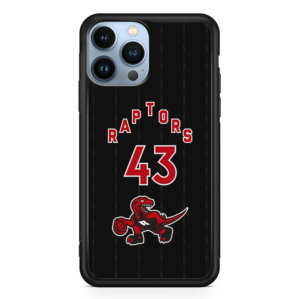 Toronto Raptors on 43 Jersey iPhone 13 Pro Max Case