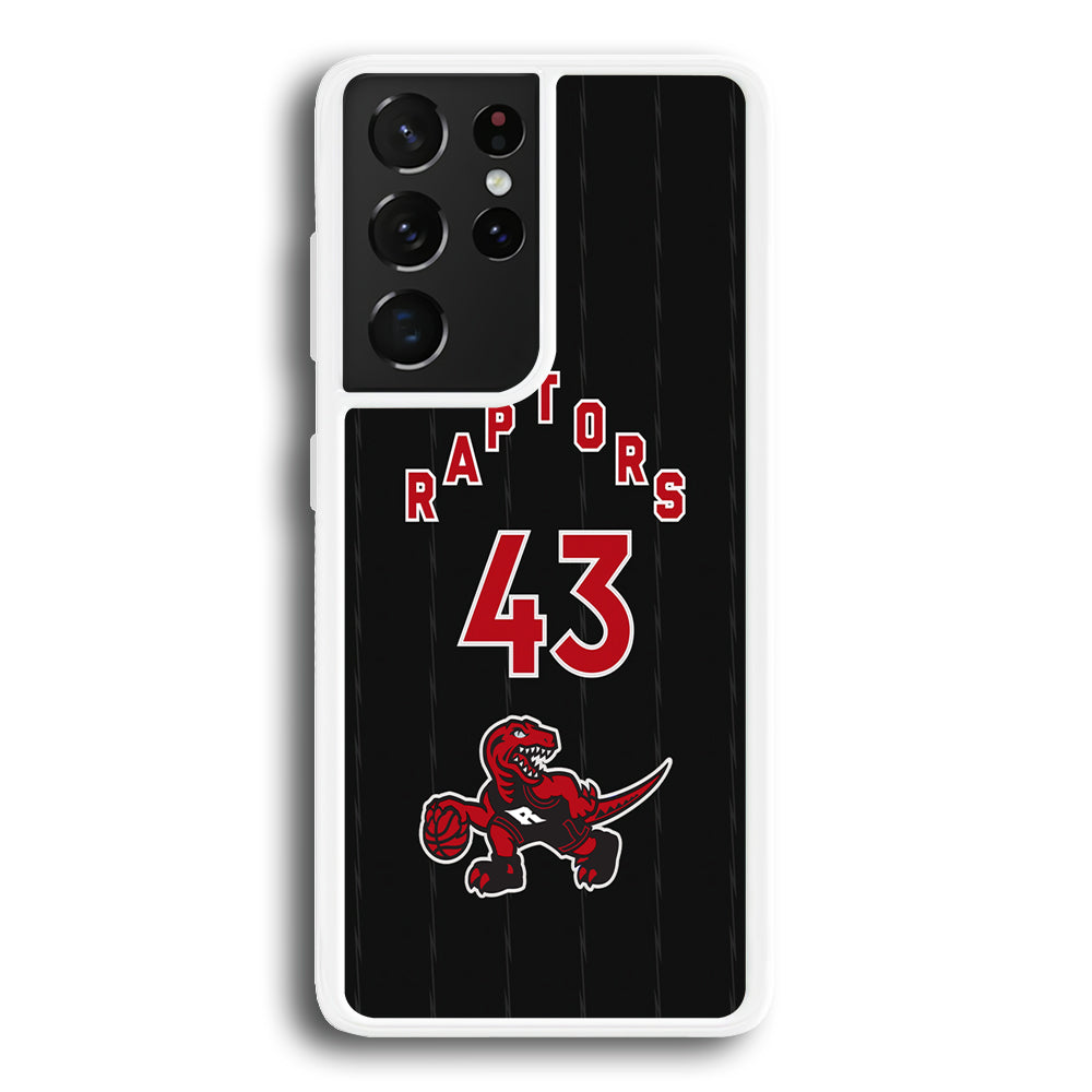 Toronto Raptors on 43 Jersey Samsung Galaxy S21 Ultra Case
