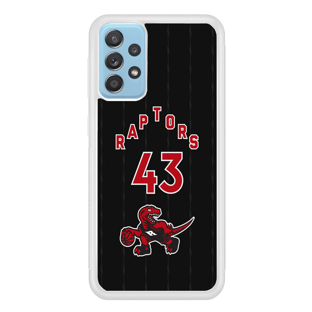 Toronto Raptors on 43 Jersey Samsung Galaxy A52 Case