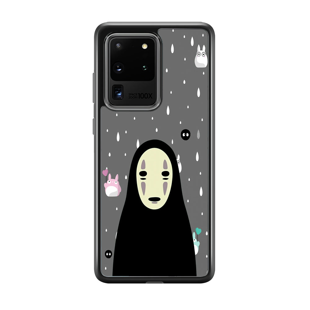Totoro Kaonashi Close Up Samsung Galaxy S20 Ultra Case