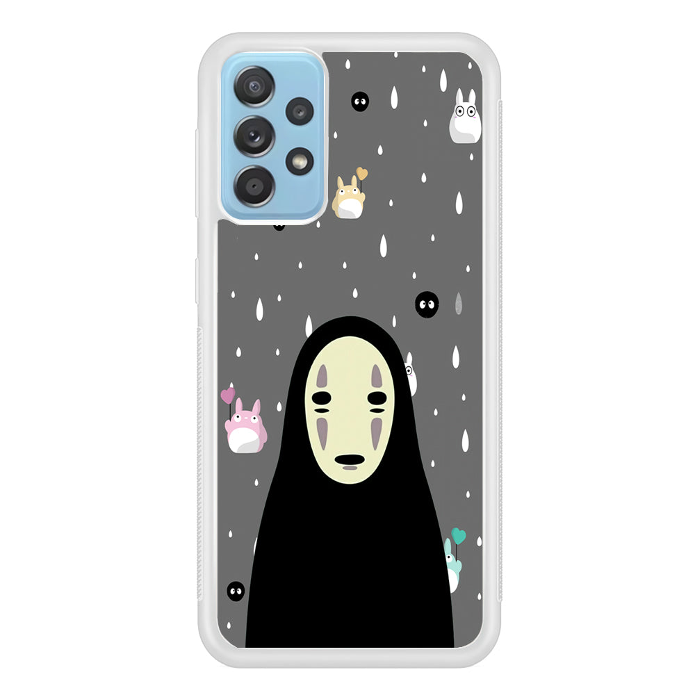 Totoro Kaonashi Close Up Samsung Galaxy A72 Case